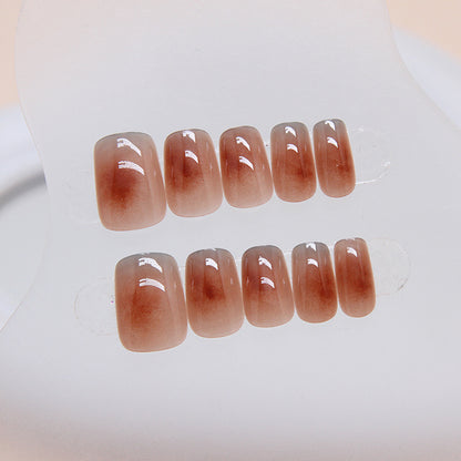 Short T Maillard Gradient Nail Stickers