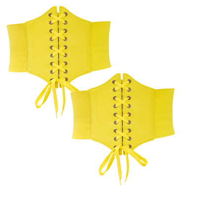 Elastic waist width belt