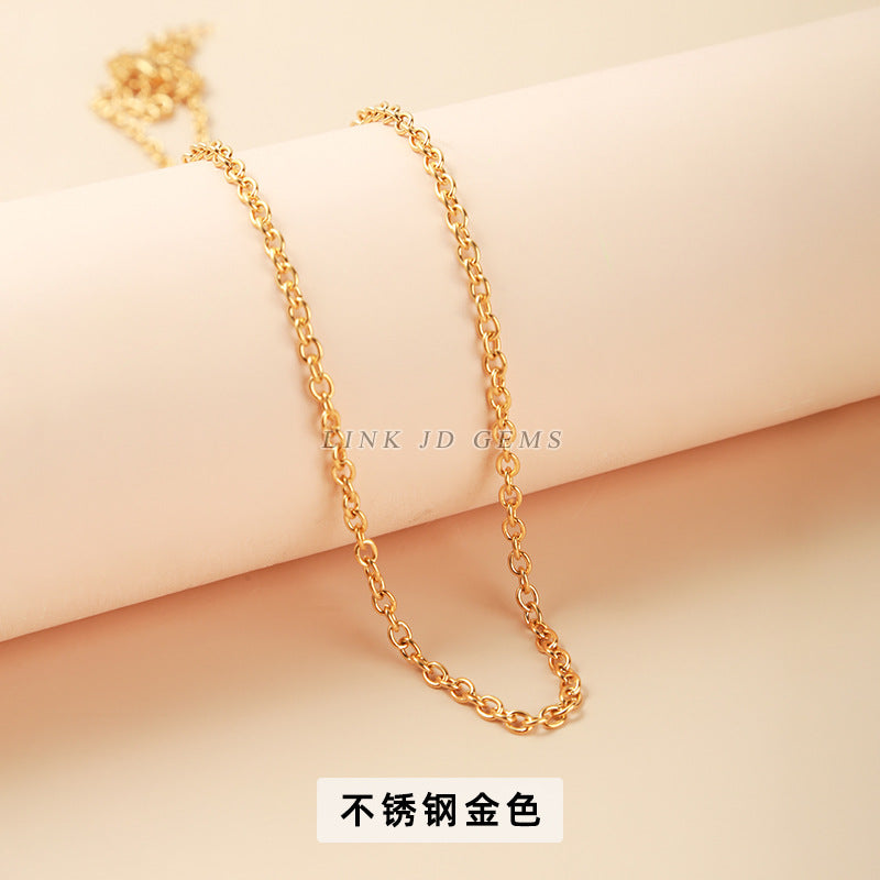 O-chain black braided wax rope