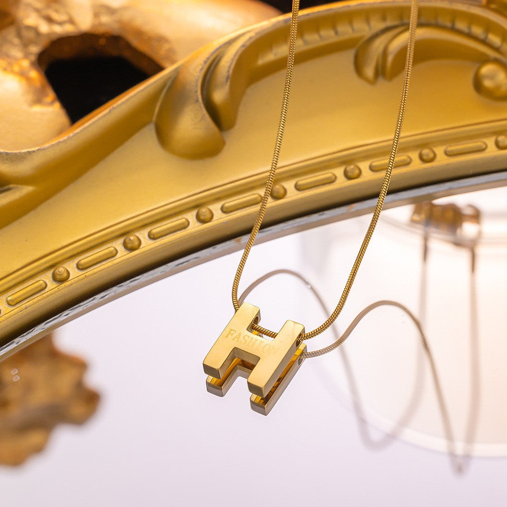 Titanium Steel Mori Design Necklace