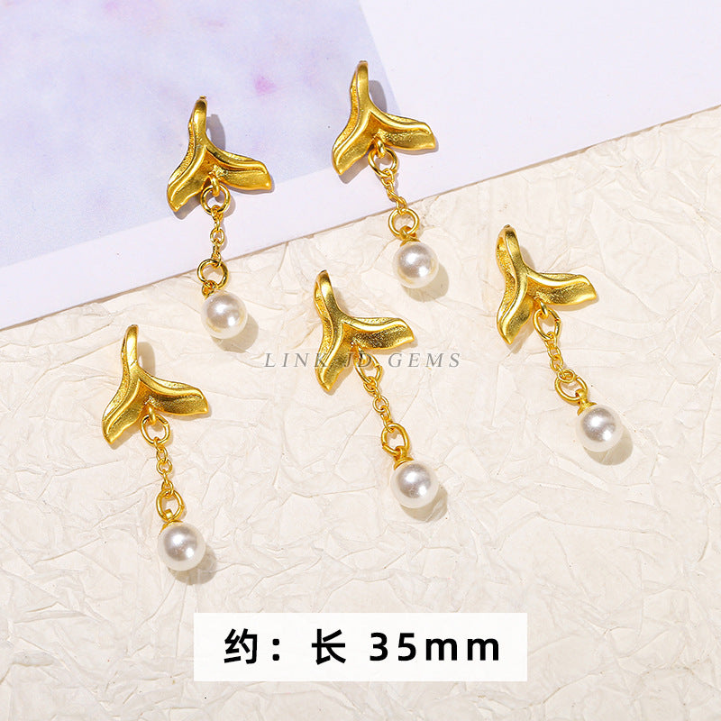 Ancient sand gold dripping copper accessories