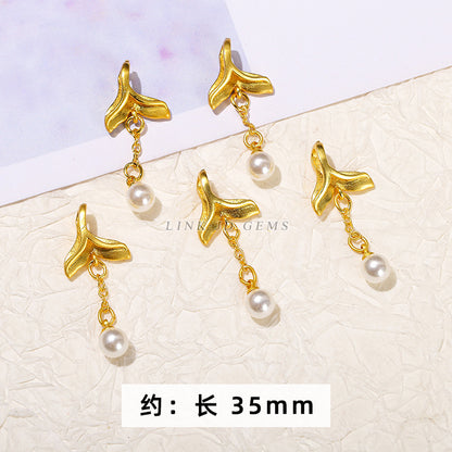 Ancient sand gold dripping copper accessories