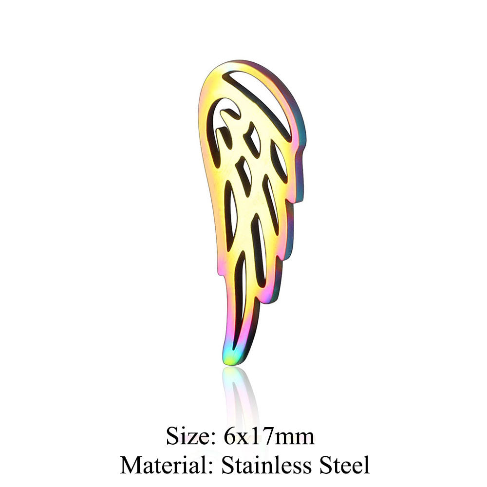 5 pcs/coated colorful dream catcher titanium steel pendant