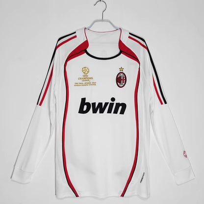 Camiseta retro de manga corta de local y visitante del AC Milan 06-07 