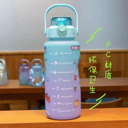 1500ml Plastic Water Bottle with Time Markings