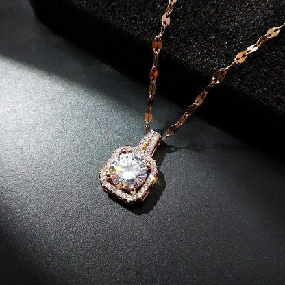 Versatile zircon pendant necklace
