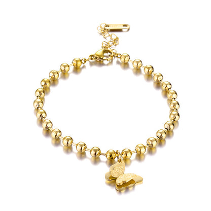 Gold Bead Bracelet Women