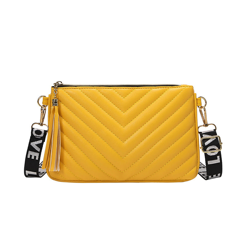 Wave Embroidered Bag Personalized Shoulder Bag