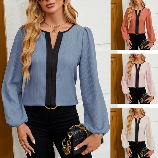 Bubble Long Sleeve Shirt Top