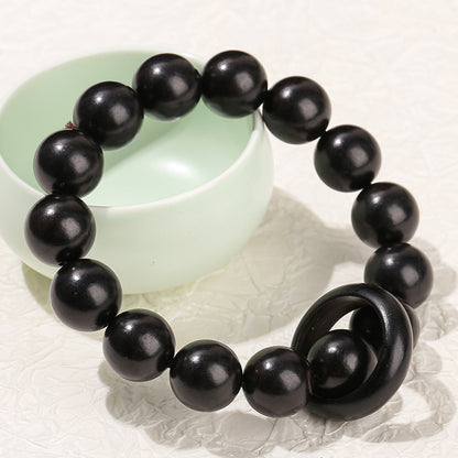 Ebony Bead Bead Bracelet