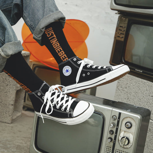 1 Zapatos de lona clásicos para hombre, estilo coreano, informal unisex 