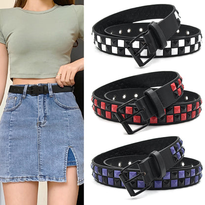Square Pearl Pyramid Belt