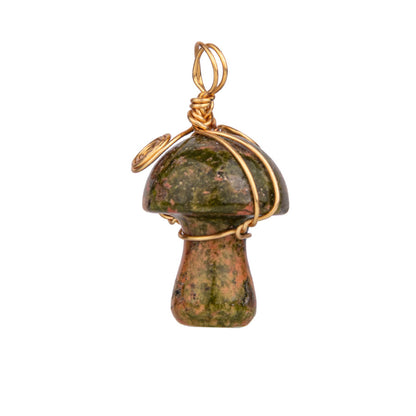 Pendente Cogumelo Cristal 20mm 