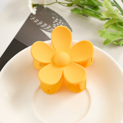 Flower back head grab clip hair accessories