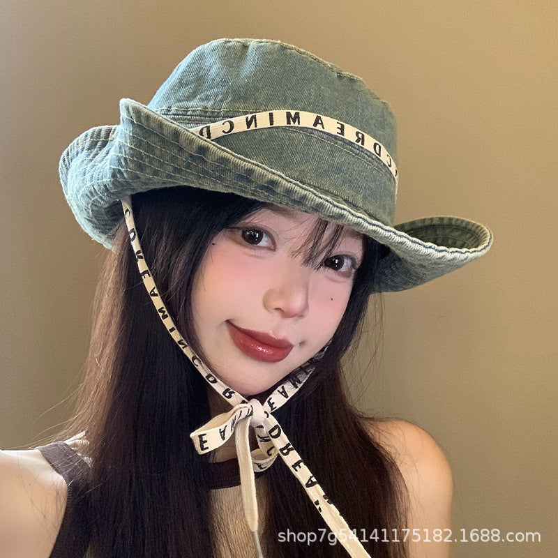 Denim Hiking Cowboy Hat