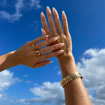 16K Gold Plated Closed Ring
