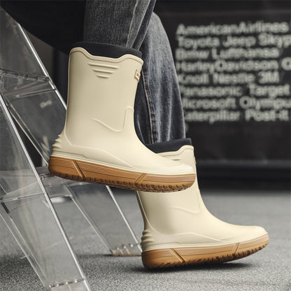 Fashion rain shoes men's warmth