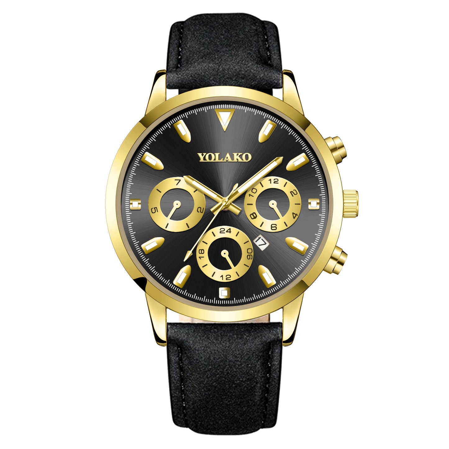 Belt Multicolor Men's Quartz Calendar Watch