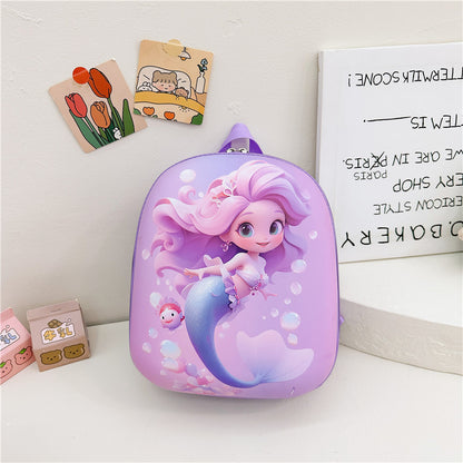 Eggshell kindergarten baby princess schoolbag