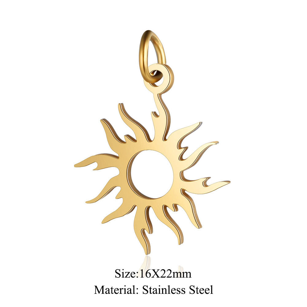 5 pcs/titanium steel jewelry connecting accessories pendant