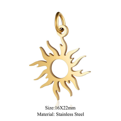 5 pcs/titanium steel jewelry connecting accessories pendant