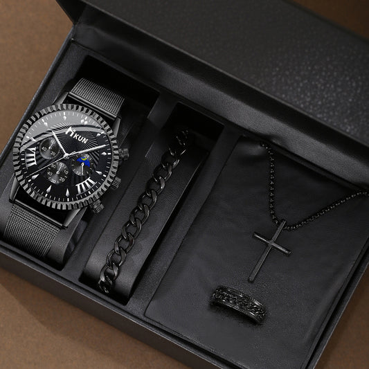 Quartz watch cross set