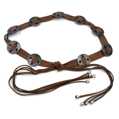 Ethnic style inlaid waist chain