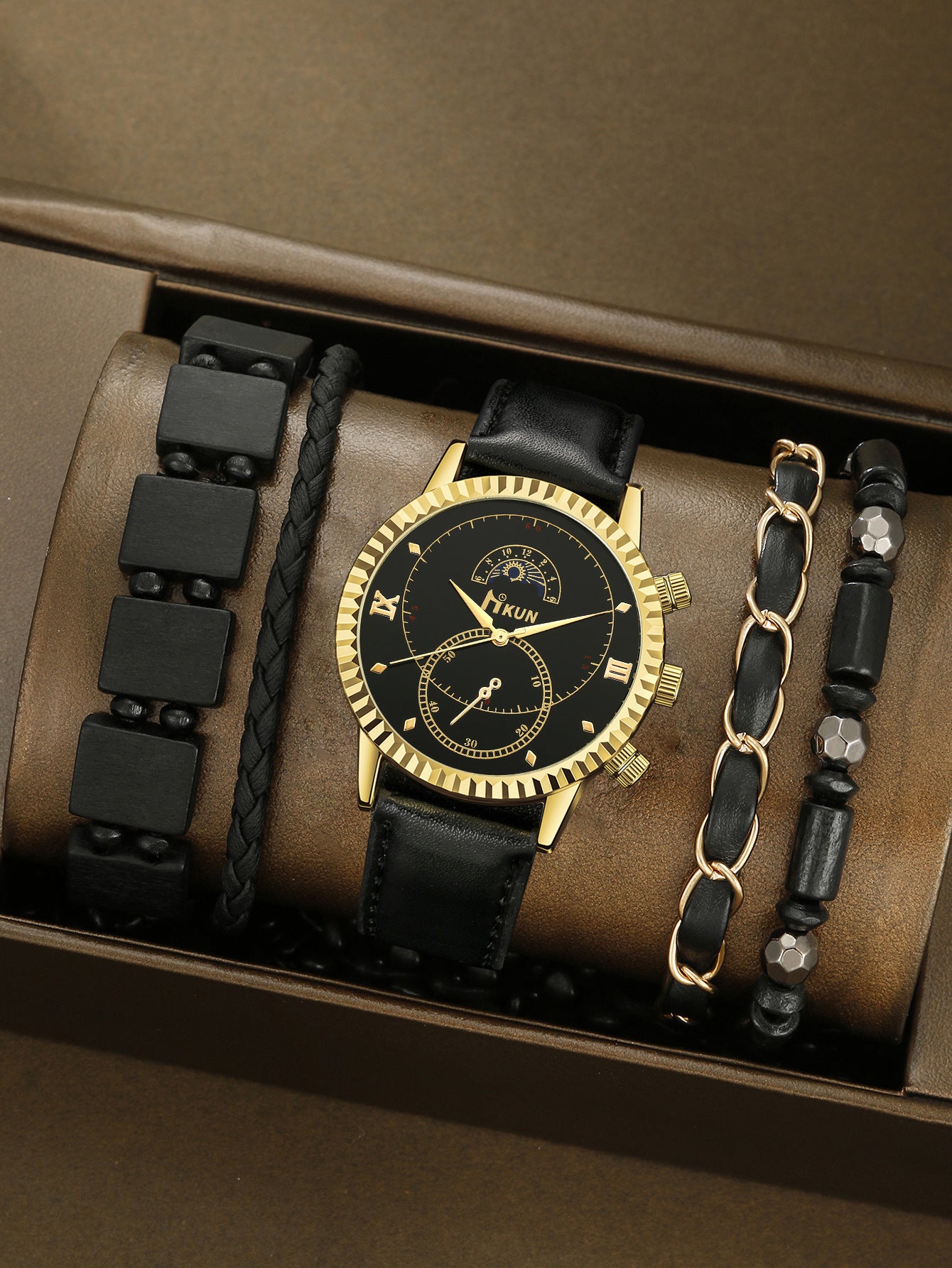 Creative Alloy Watch Sports Bracelet Set