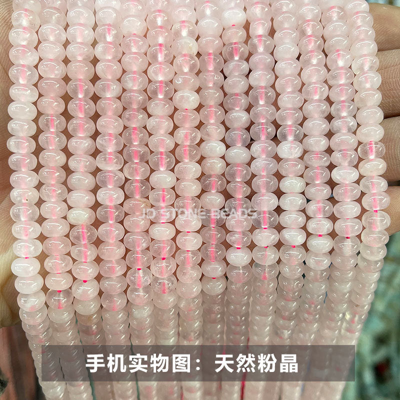 6 * 4Mm natural stone crystal abacus beads loose beads