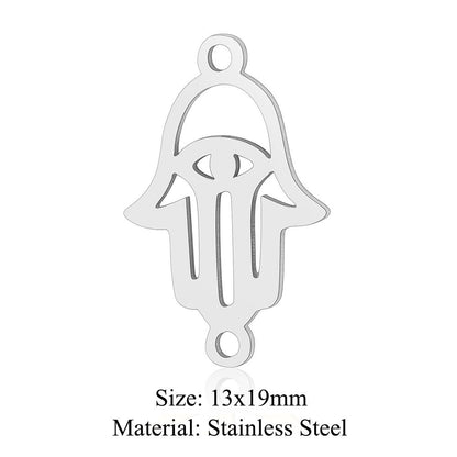 5 pcs/pack music note wing titanium steel pendant