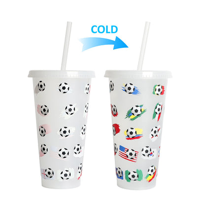 710Ml temperature-sensitive plastic color-changing cup