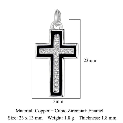 Colgante de cobre y circonita con ángel virgen 