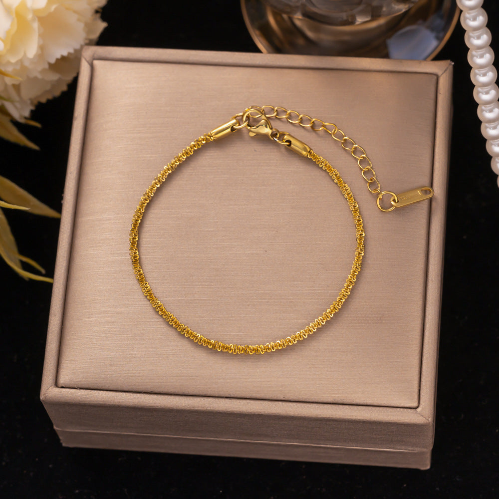 18K Gold Titanium Steel Bracelet