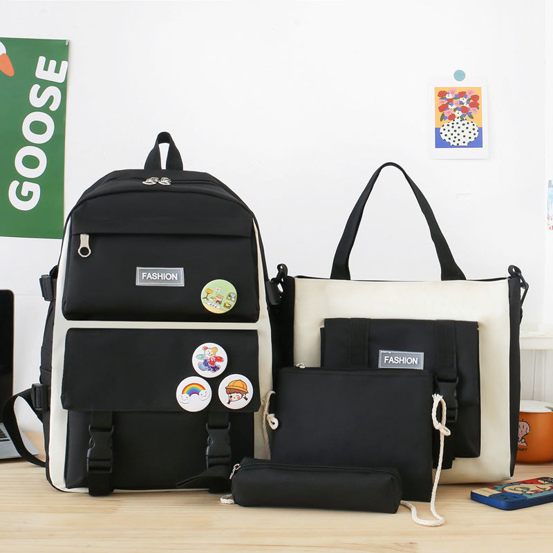 High school student schoolbag girl