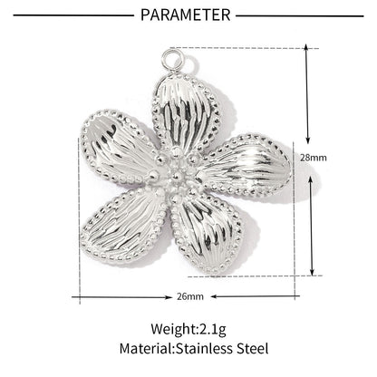 Geometric round love titanium steel pendant accessories