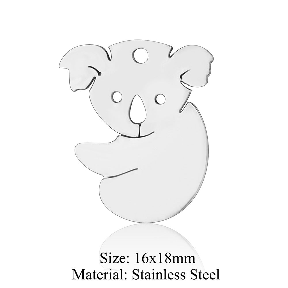 5 pcs/titanium steel pendant Seagull Mouse Koala Panda