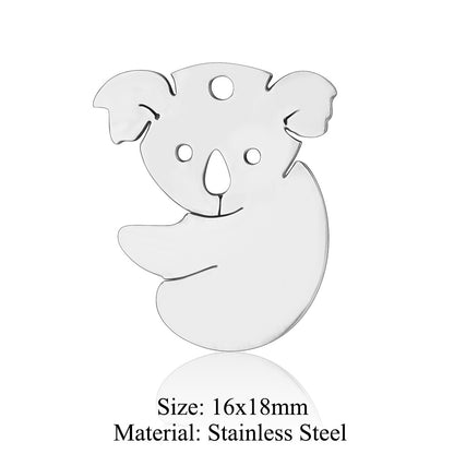 5 pcs/titanium steel pendant Seagull Mouse Koala Panda