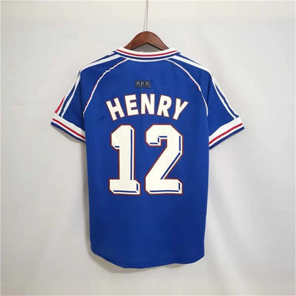 82-06 France Home Away Zidane Henry Retro Long Short Sleeve Mbapp¨¦ Jersey