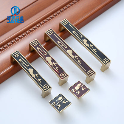 Chinese black copper handle