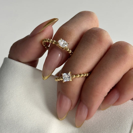 Women's Titanium Steel Full-Diamond Ring — Elegant Versatile Wholesale