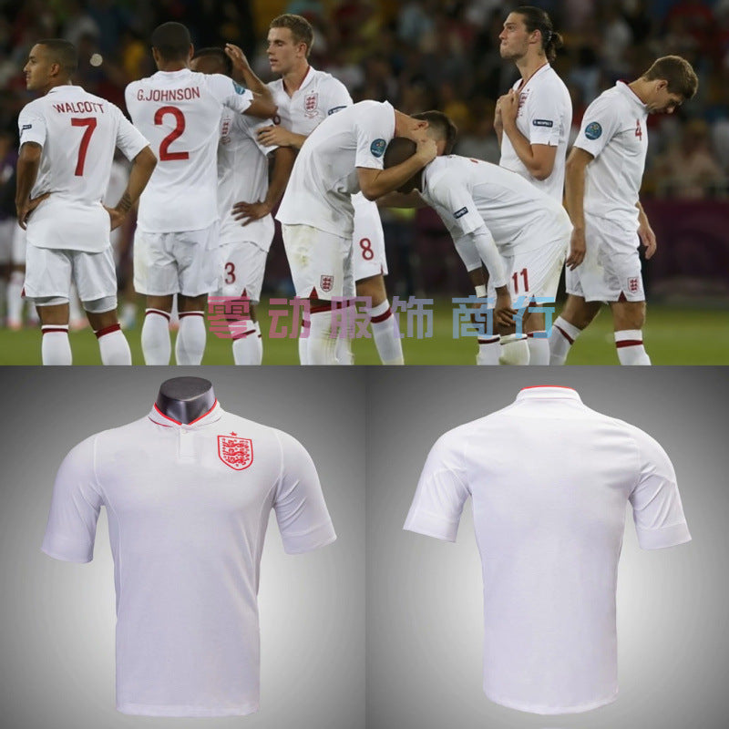 12 Camiseta retro de Inglaterra 7 Beckham Rooney 