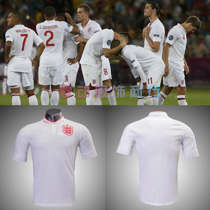 12 Camiseta retro de Inglaterra 7 Beckham Rooney 