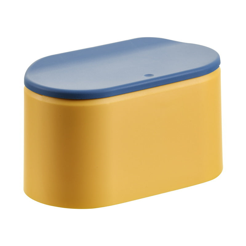 Desktop Wastebasket with LidPress & Pop Lid Type