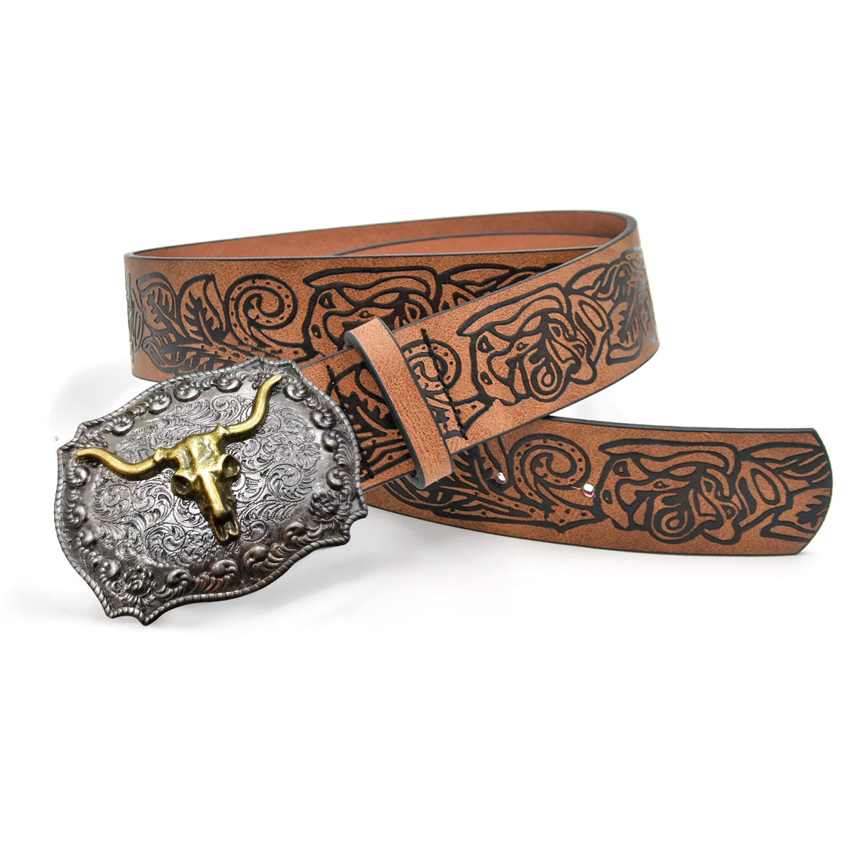 Punk PU leather belt