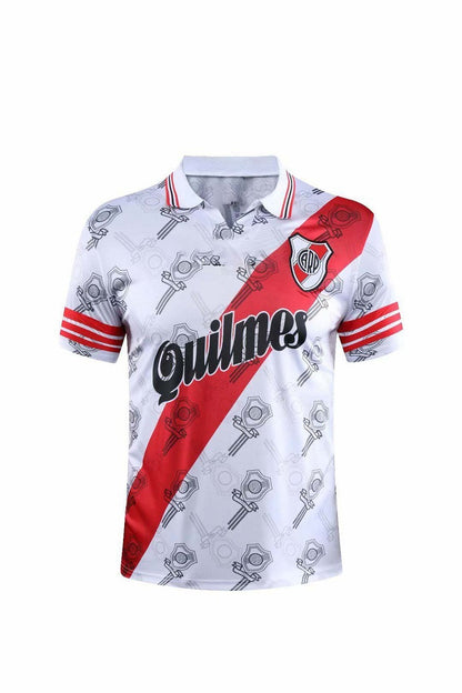 1996 River Plate Retro Caniggia Prince Francescoli Classic Jersey