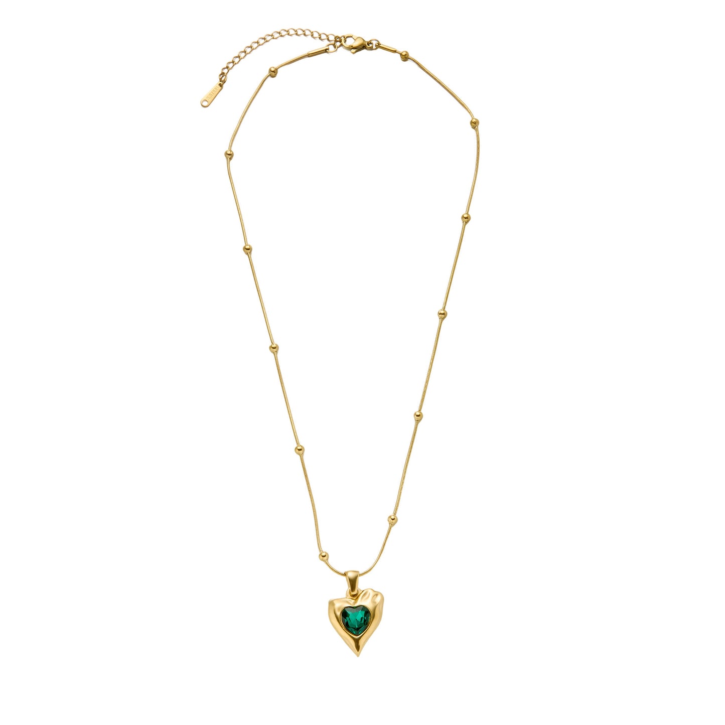 Stainless Steel Irregular Heart Necklace