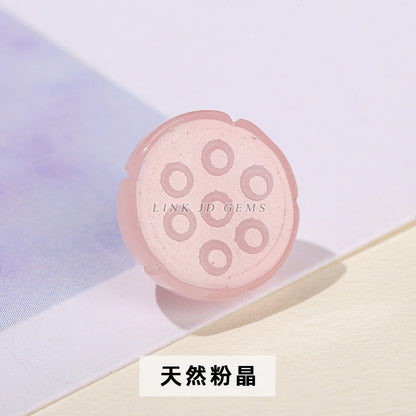 12Mm jade agate lotus pod accessories loose beads