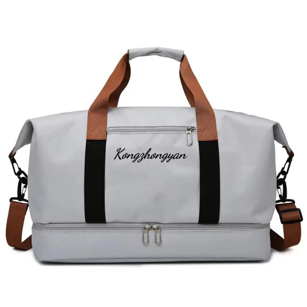 Dry and wet separation leisure travel bag