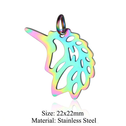5 pcs/titanium steel jewelry angel sun yin pendant