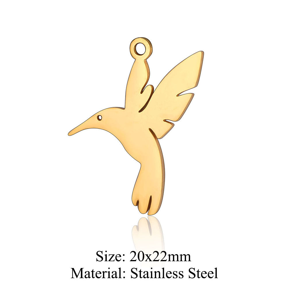 5 pcs/bag wings butterfly titanium steel pendant moth DIY